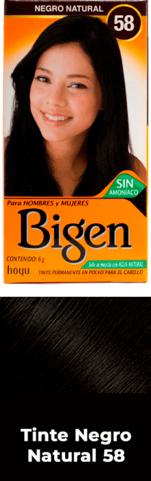 BIGEN tinte-Negro Natural 58